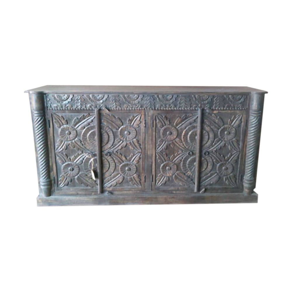 Wanderlust deco Buffet en bois marron 180x44x100h Marron Bois - 180x100x44cm