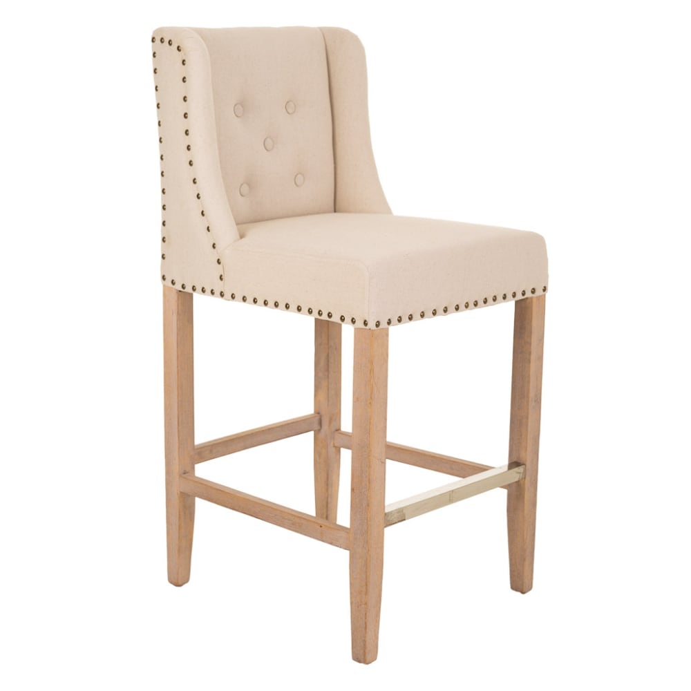 tabouret en bois gris