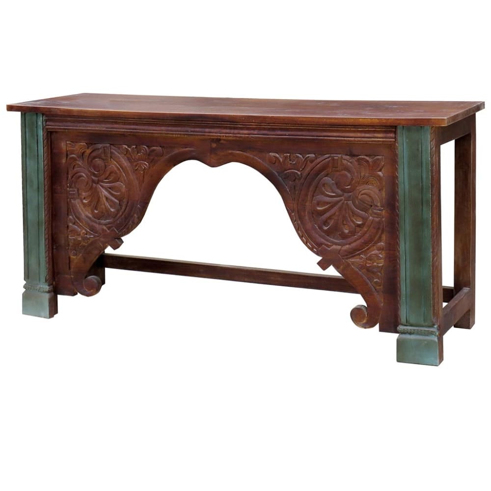 Wanderlust deco Console en bois marron 187x43x86h Marron Bois - 187x86x43cm