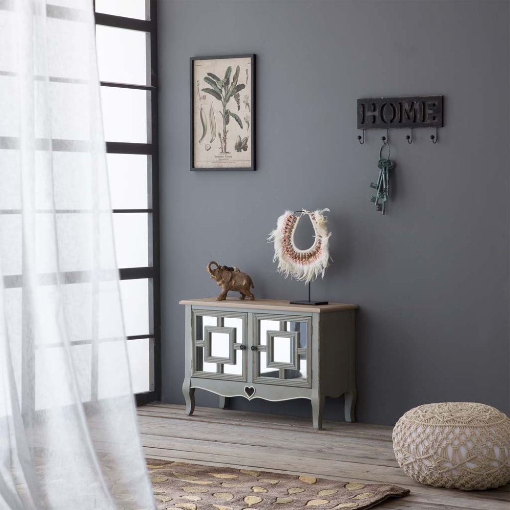 Console en bois gris 83x36x56,5h