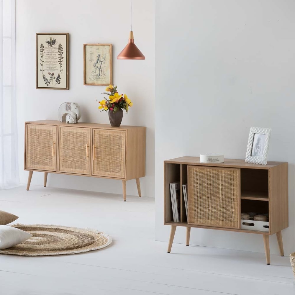 Jarrón de cerámica con ramo de flores multicolor - Maisons du Monde