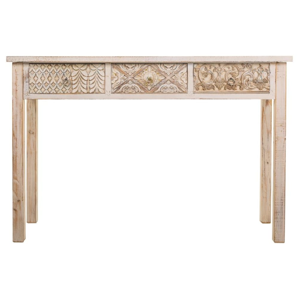 Recibidor-consola de madera tallada 120x35x80 - Maisons du Monde