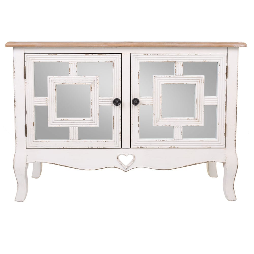 Console en bois blanc 83x36x56,5 - Maisons du Monde