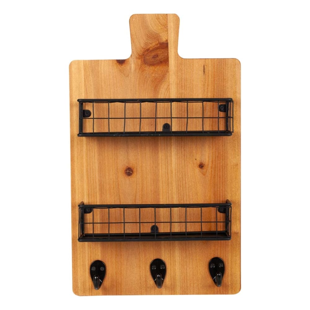 Percha con estantes de madera y metal marrón 23x6.5x38.5 - Maisons du Monde