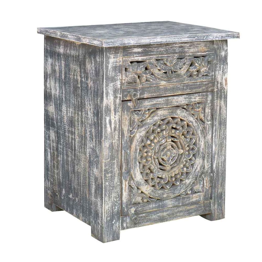 Mesita gris 60x40x70h cm