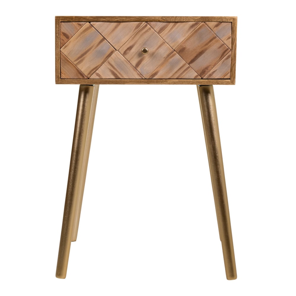 Table de chevet en bois marron 45x34x67h - Maisons du Monde