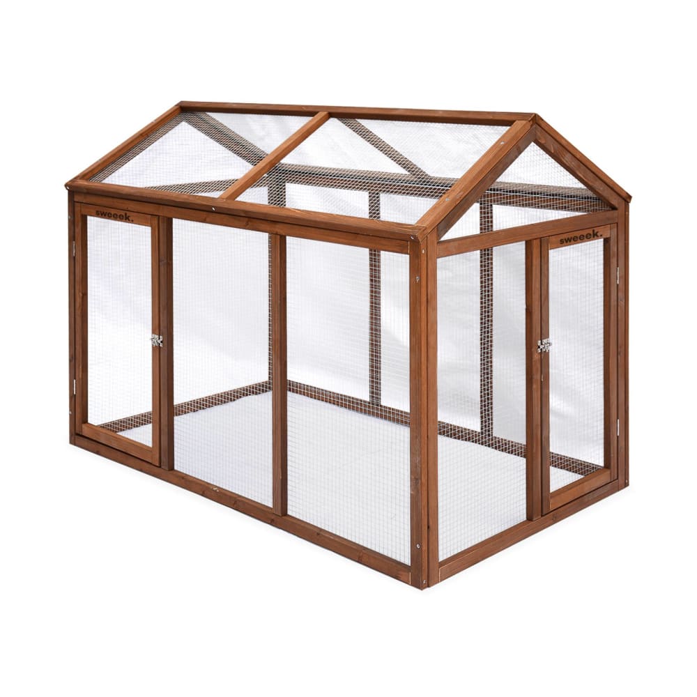 Enclos pour poulailler en bois, 6 poules - Maisons du Monde