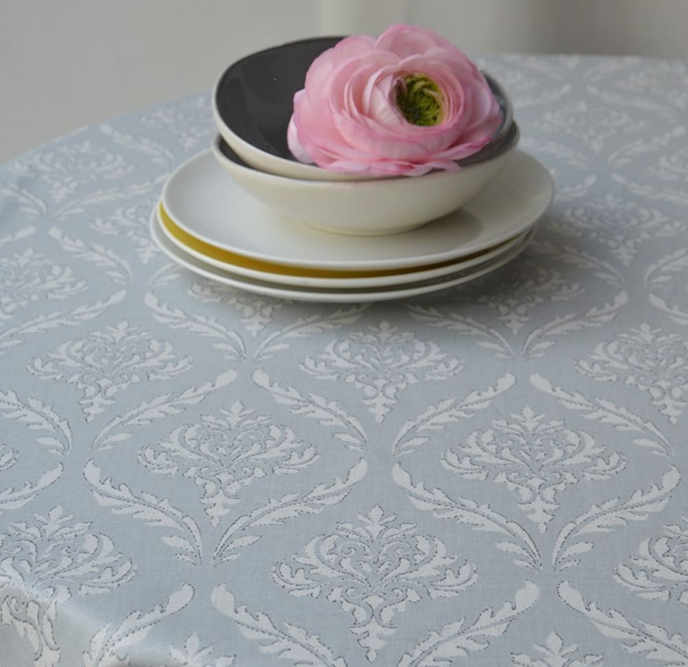 Tovaglia antimacchia shabby grigio - Fleur de Soleil