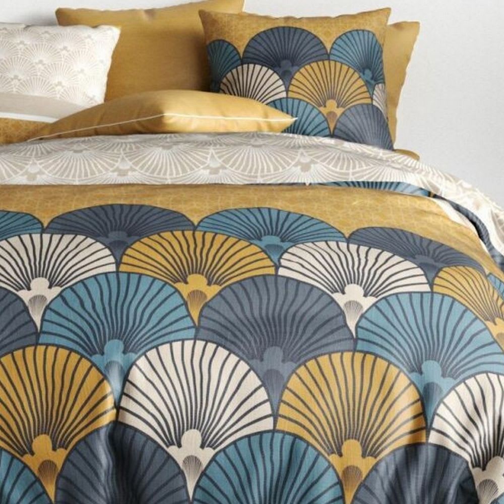 Parure de lit 2 places coton à motif 240x260 cm - Maisons du Monde