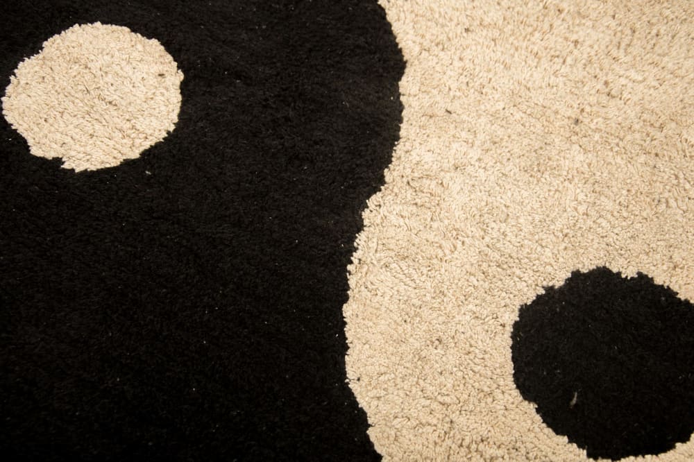 Tapis en coton imprimé ying yang 140 (RNT by Really Nice Things) - Image 2