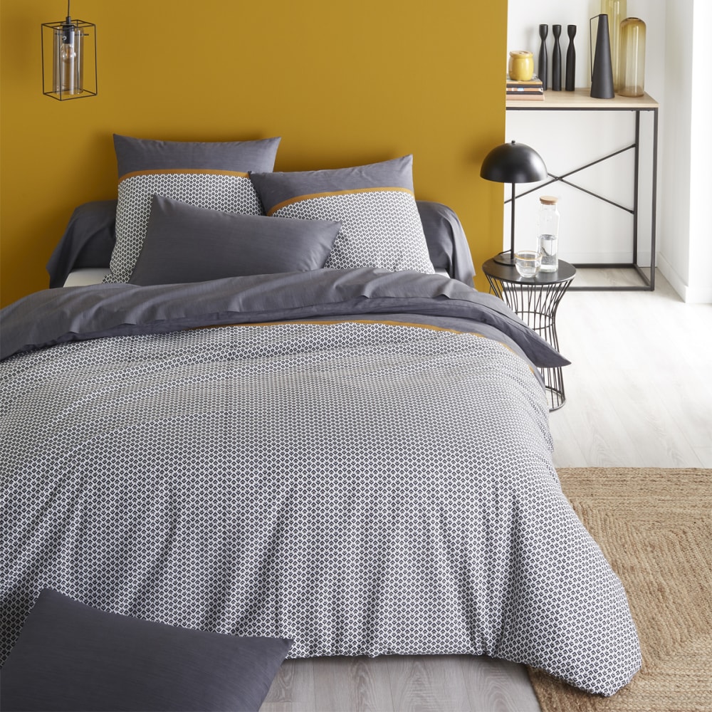 Taie d'oreiller en bambou gris 50x70 - Maisons du Monde