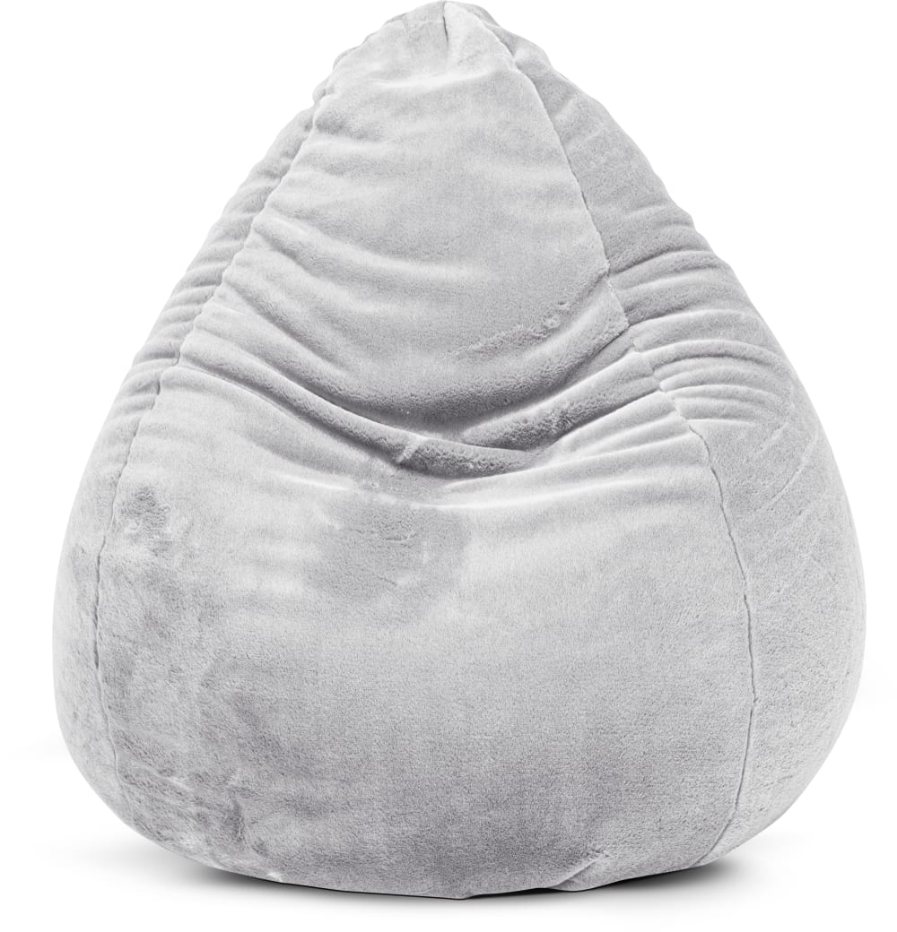 Pouf poire xl d'intérieur - gris