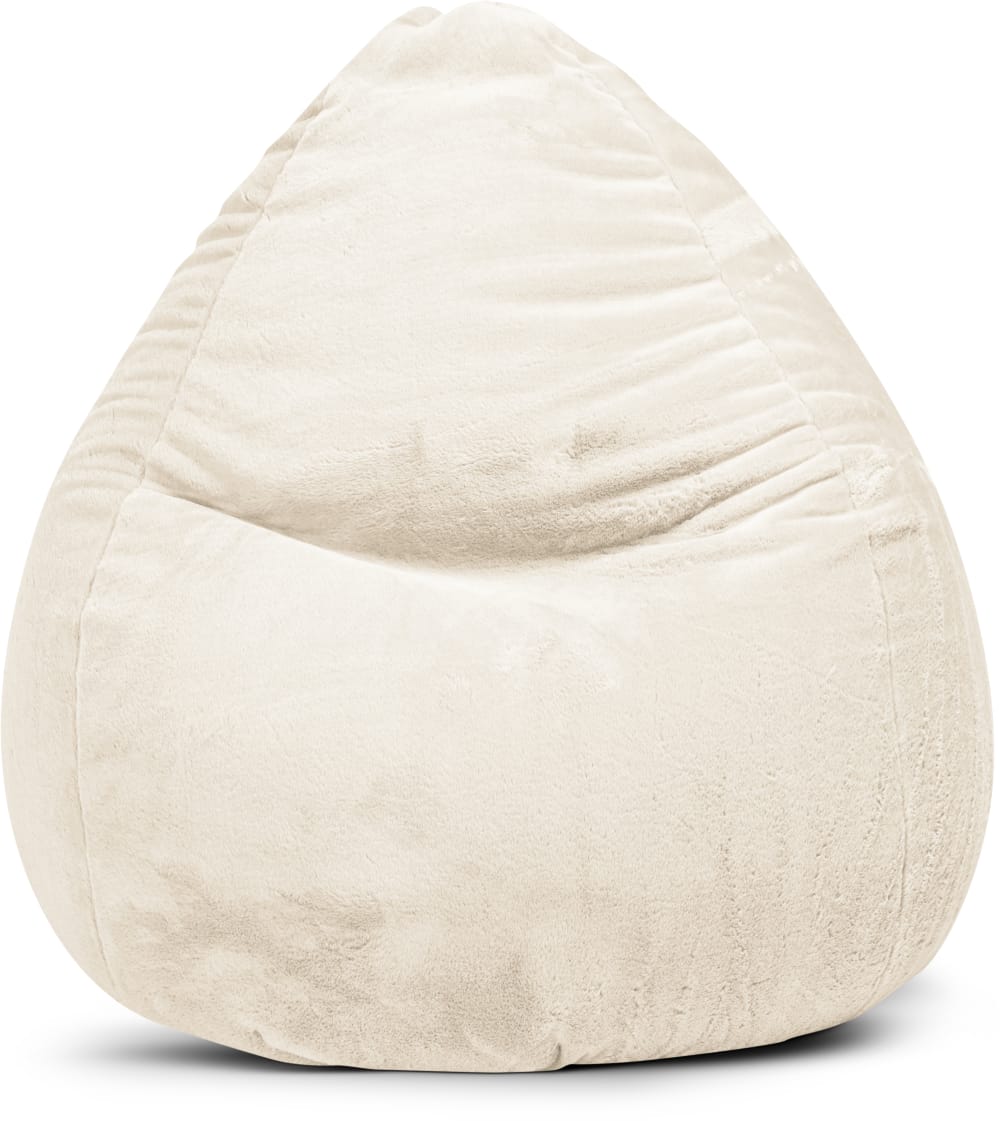 Pouf poire xxl d'intérieur - beige