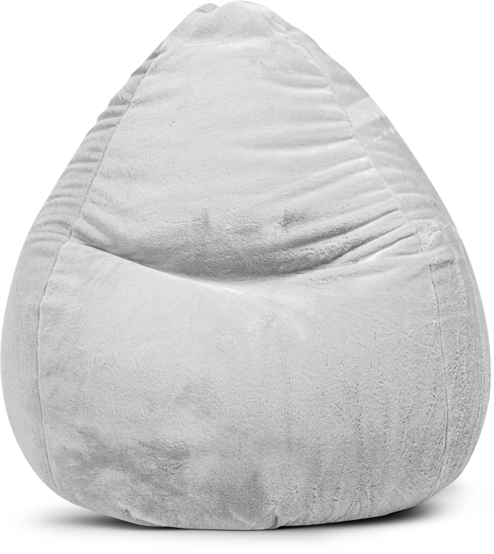 Pouf poire xxl d'intérieur - gris
