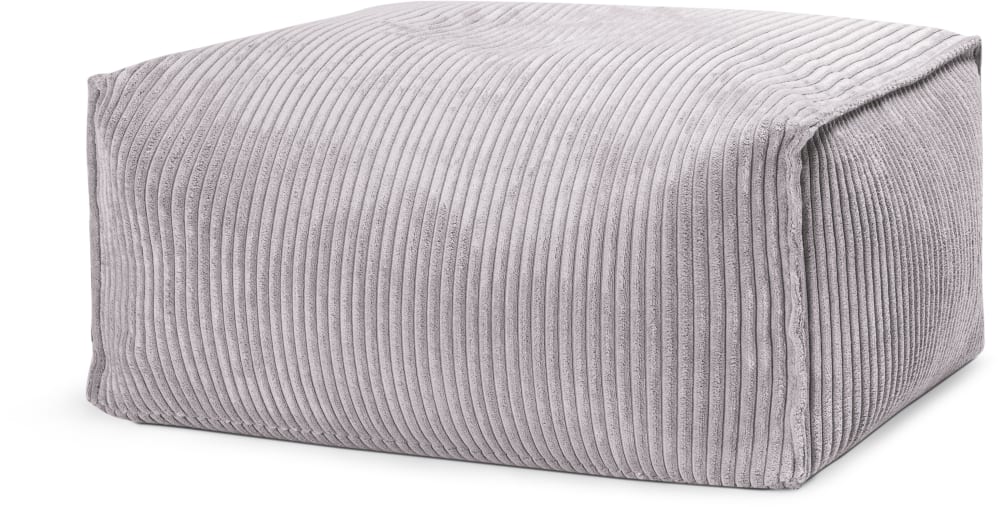 Pouf confort carré velours