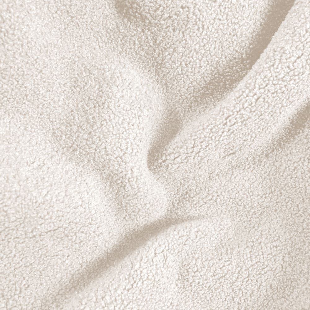 Pouf poire xxl d'intérieur fourrure douce beige 80x130cm - Maisons du Monde