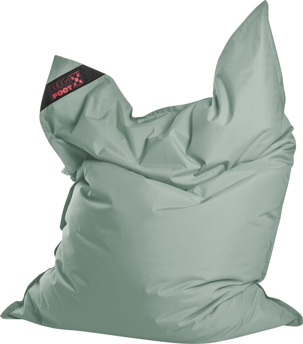 Coussin intérieur et extérieur géant uni vert sauge 170x130x20cm
