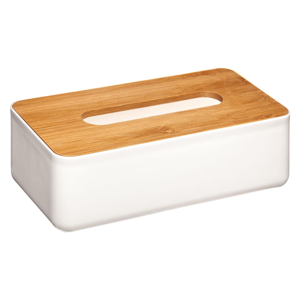 Boite à mouchoir naturel polypropylène/bois blanc 8.5 x 26