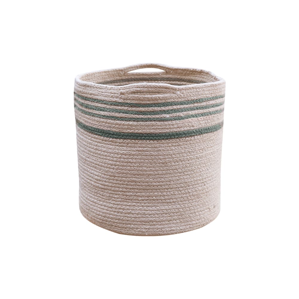 Cestino in cotone blu Ø30x30 - Cotone