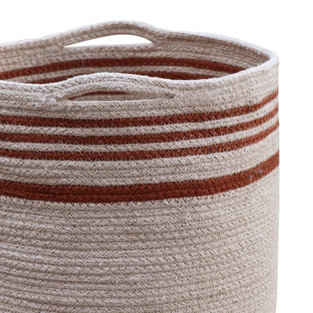 Cesta algodón marrón ø30x30 - Maisons du Monde