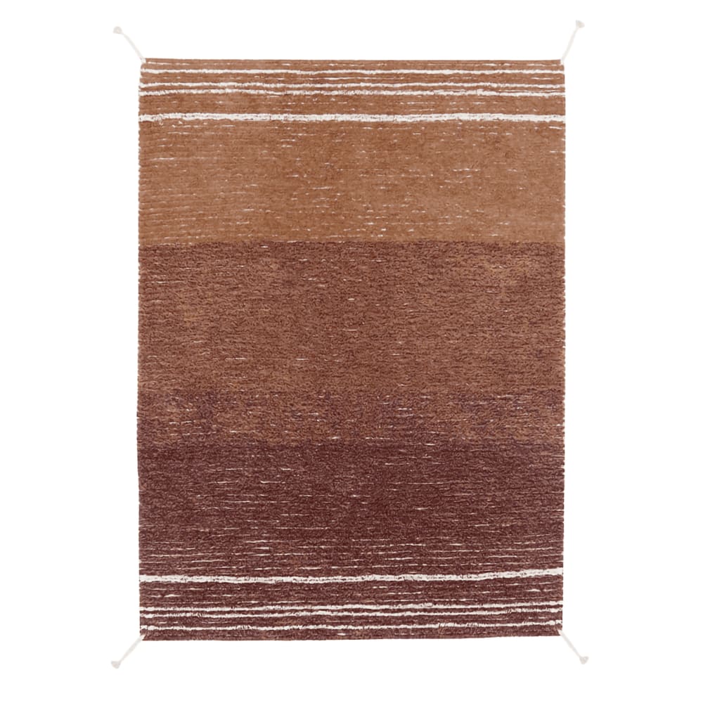 Tapis  naturel en coton caramel 170x240