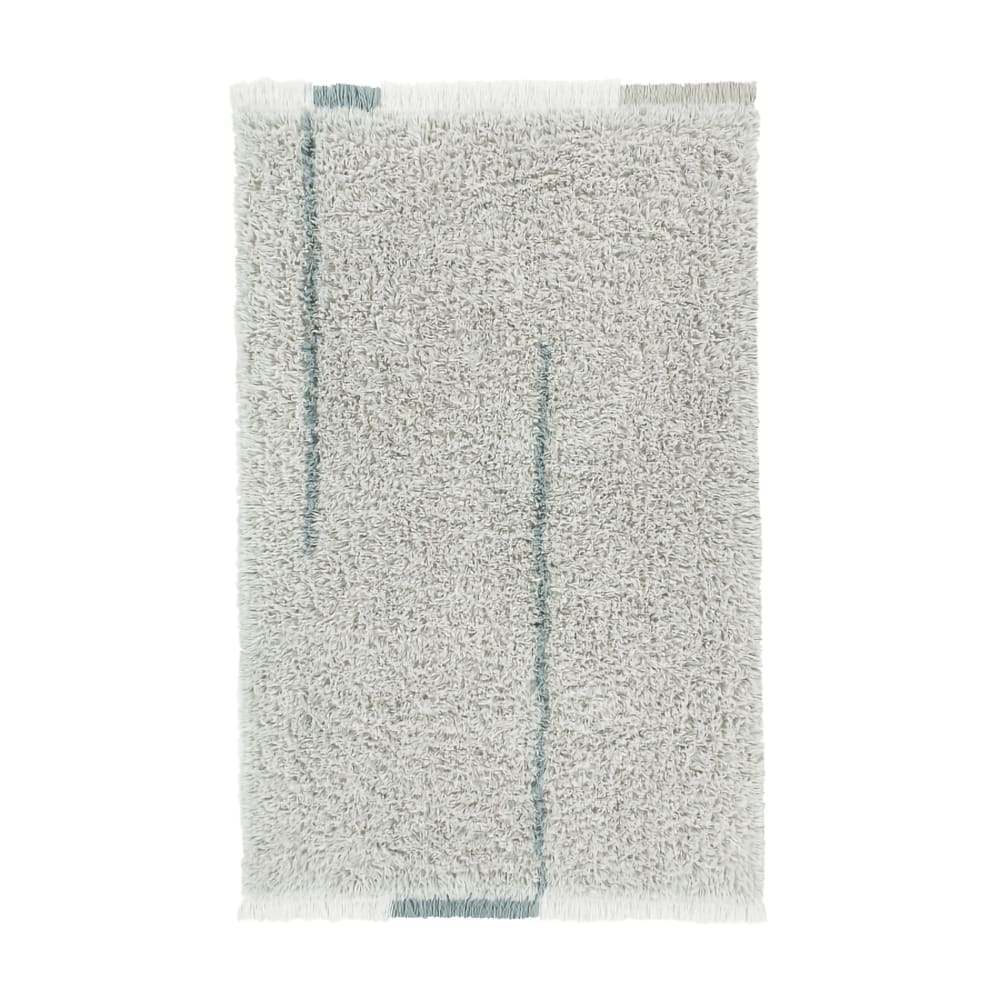 Tapis lavable en laine gris 170x240