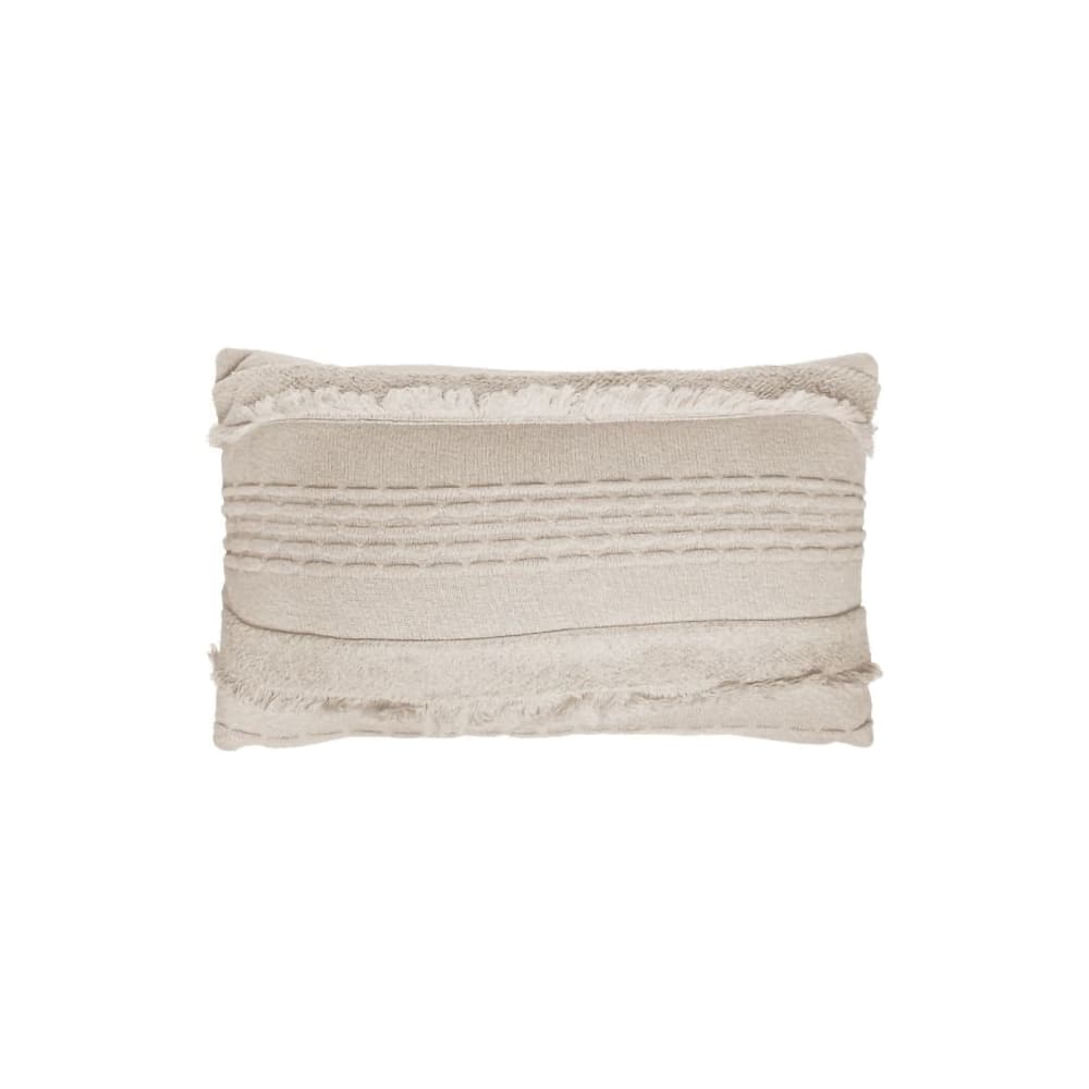 Coussin en coton blanc 30x50