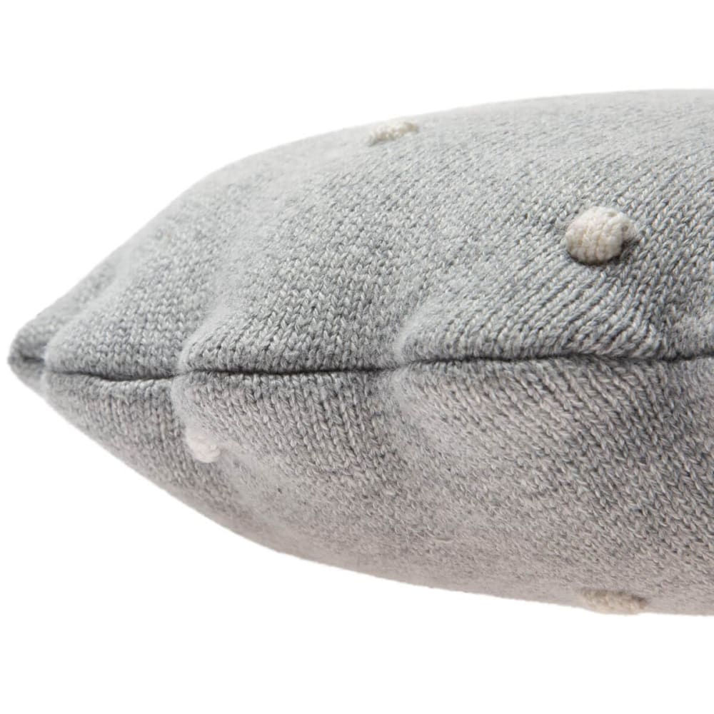 Cojín galleta algodón gris 25x25 - Maisons du Monde