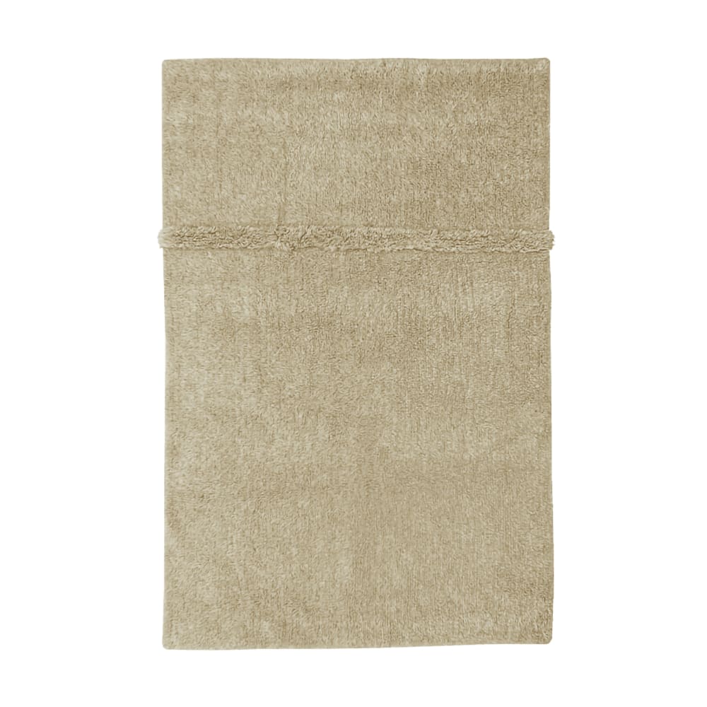 Tappeto lavabile in lana marrone 80x140 - Lana