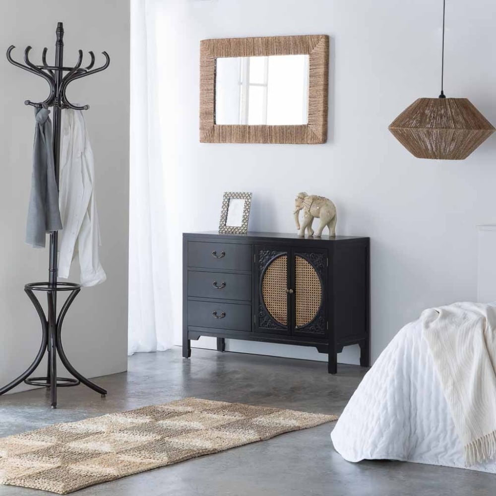Aparador de madera negro 106x36x73 - Maisons du Monde