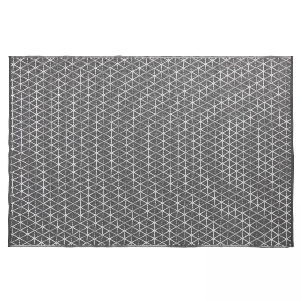 Tapis d'extérieur polypropylène gris 230 x 160 cm