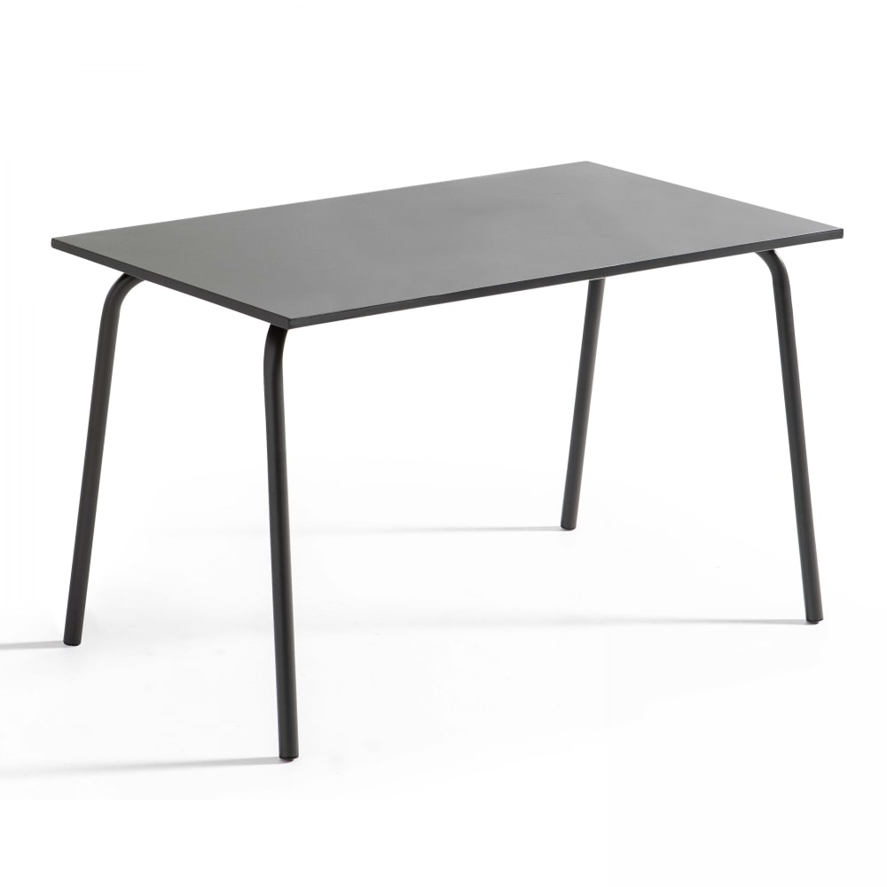 table de jardin en acier - gris