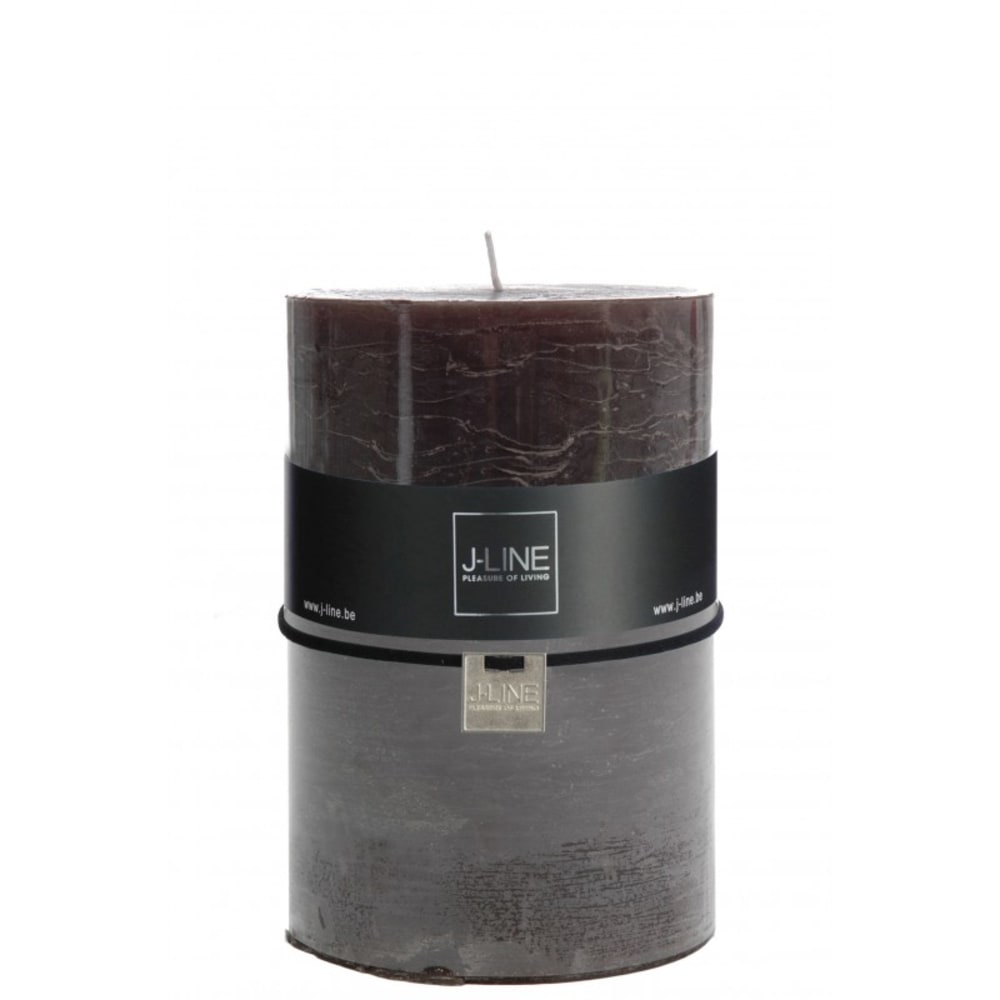 Bougie cylindrique 120h noir 10x10x15 cm — vue 4