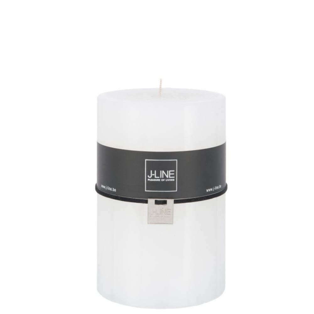 Bougie cylindrique 120h blanc 10x10x15 cm
