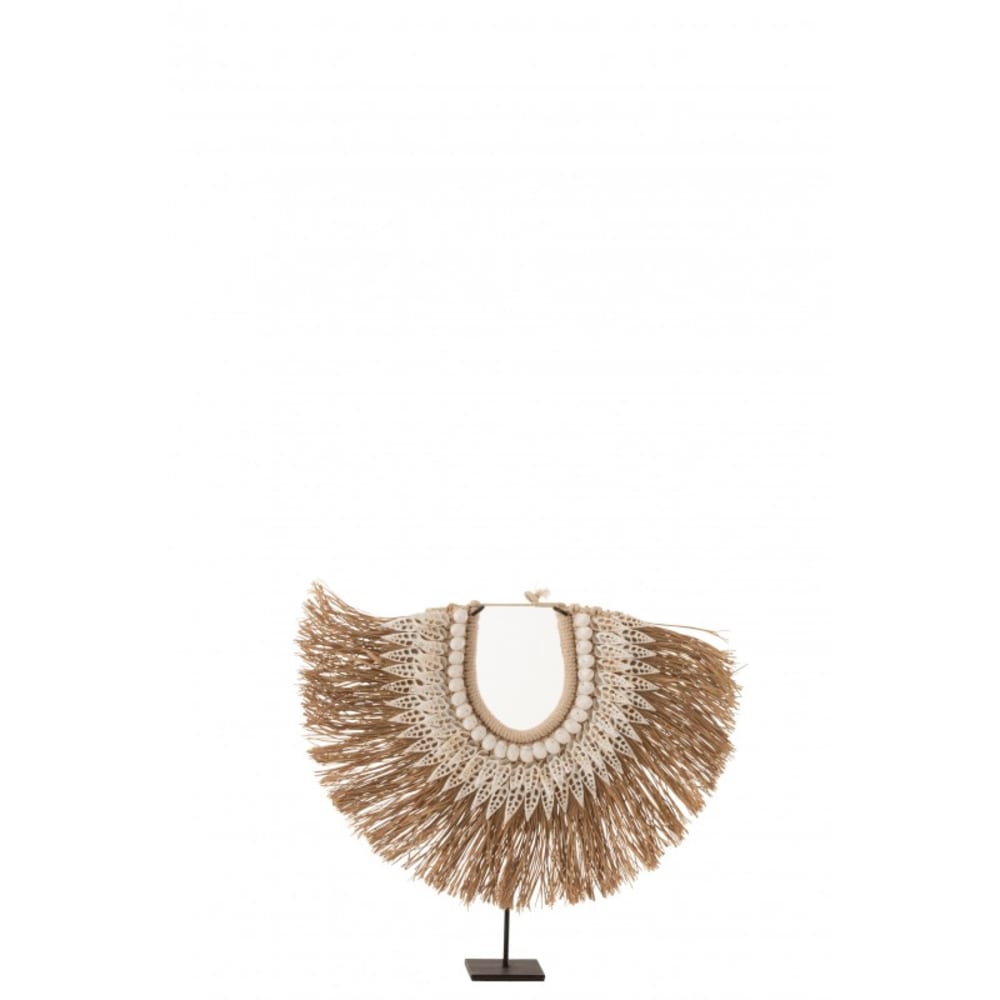 Collar dora conchas/pradera marinas blanco alt. 36 cm
