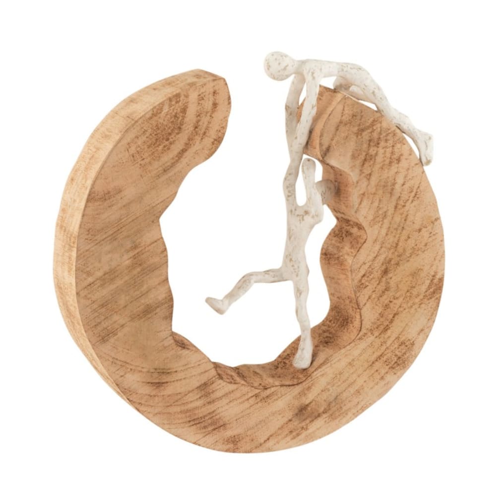 Figura pareja escalando madera de mango/aluminio natural/blanco alt. 2