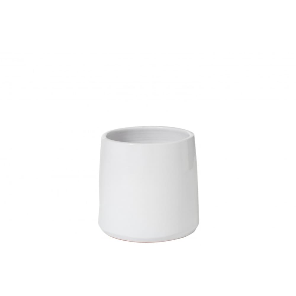 Cache-pot en céramique blanc 23x23x21.5 cm
