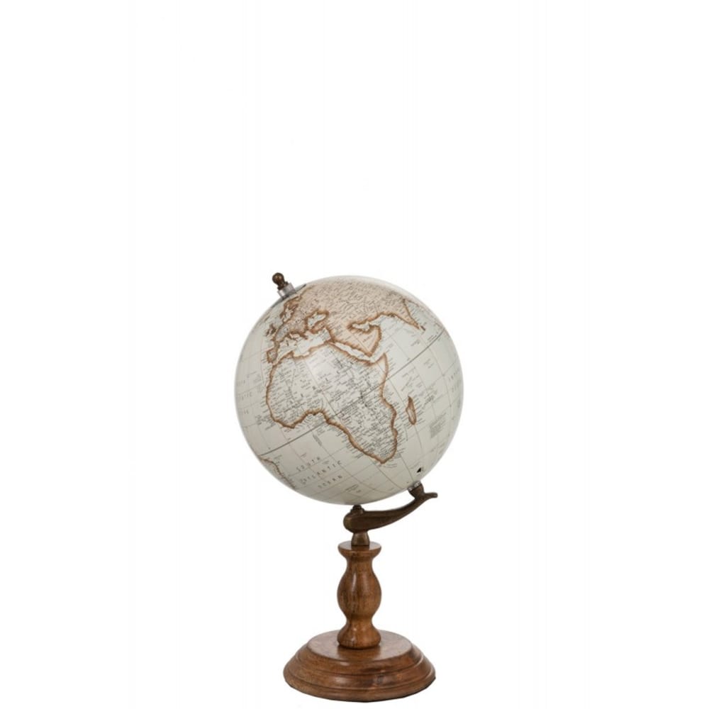 Globe sur pied en bois
