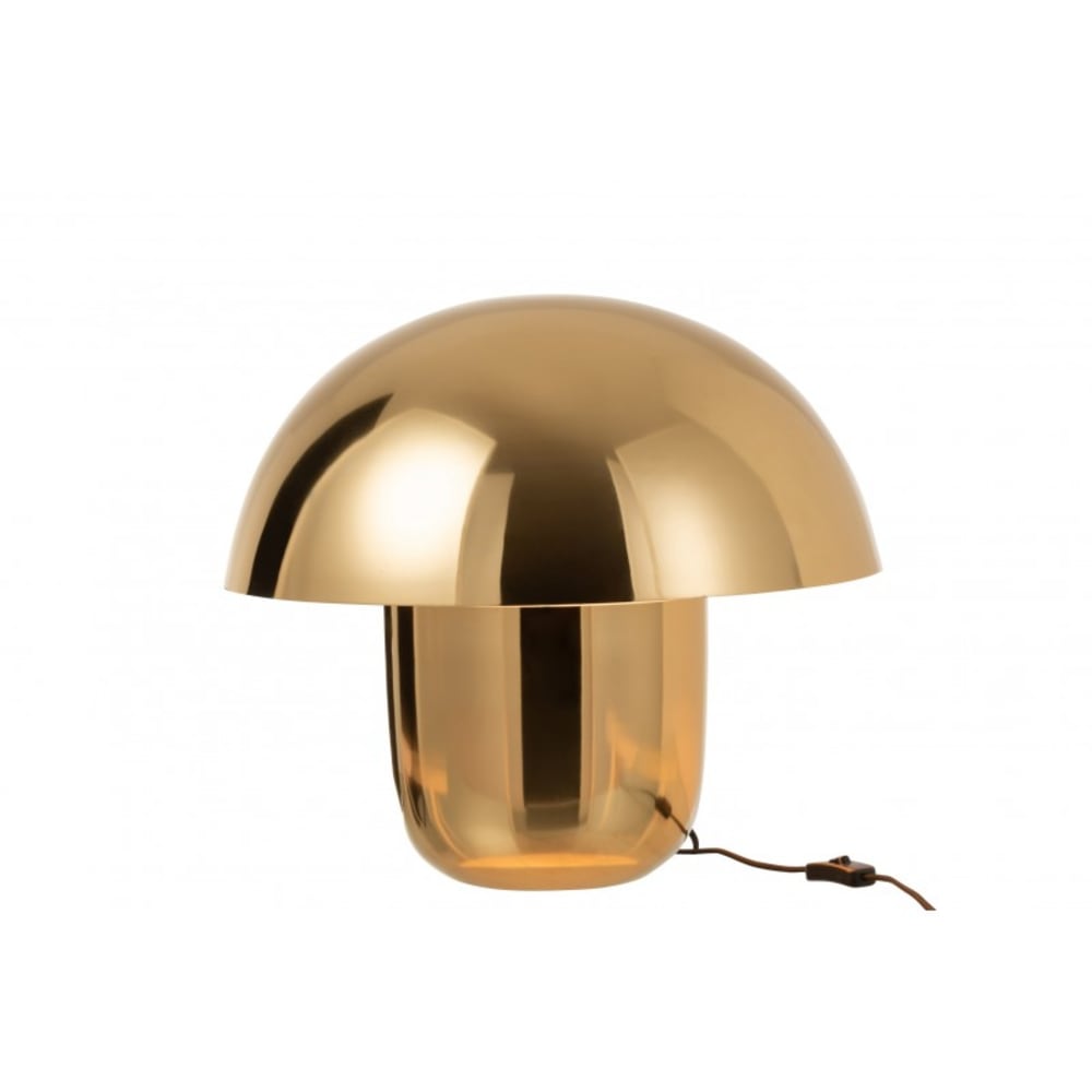 Lampara seta metal oro 50x50 cm - Maisons du Monde