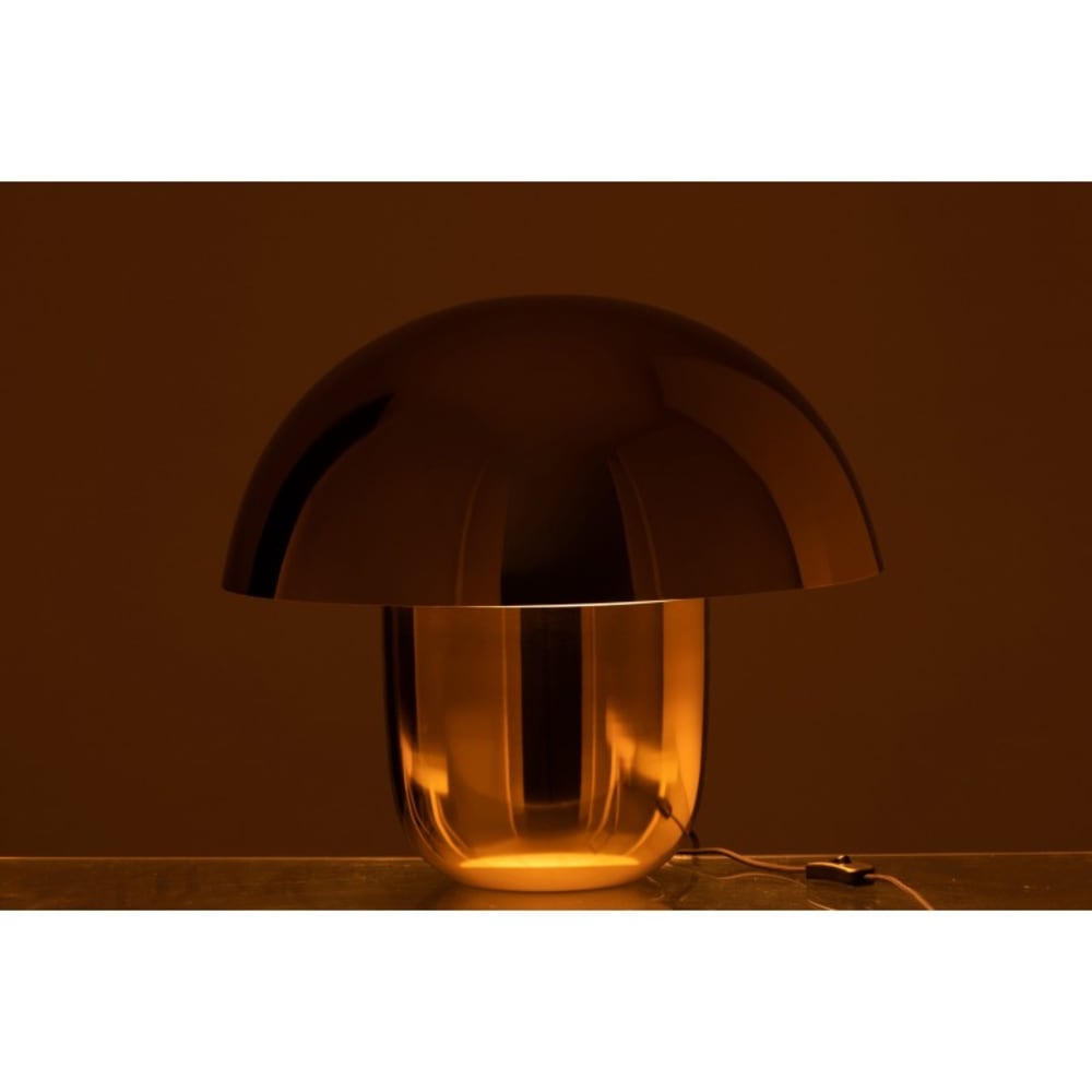 Lampe champignon en métal doré 50x50x45 cm — vue 4