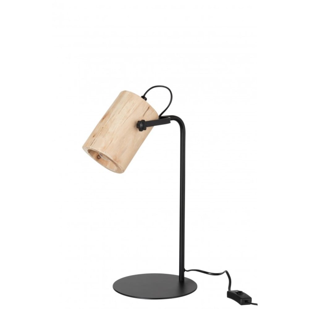 lampe en bois naturel