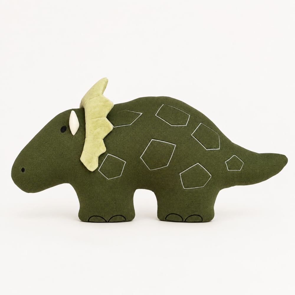 Cojín infantil verde dinosaurio 56x36 cm - Maisons du Monde