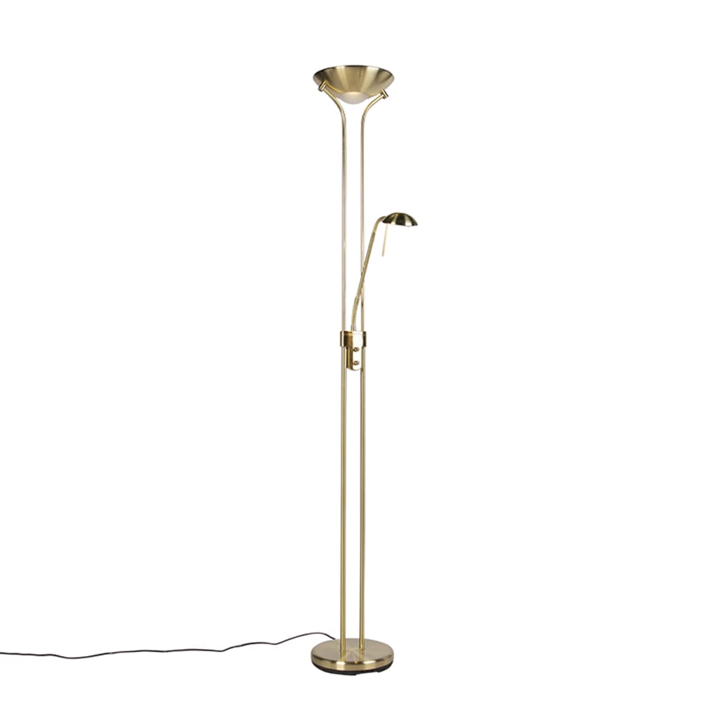 QAZQA Stehleuchte aus Stahl, gold/messing style modern - Metall