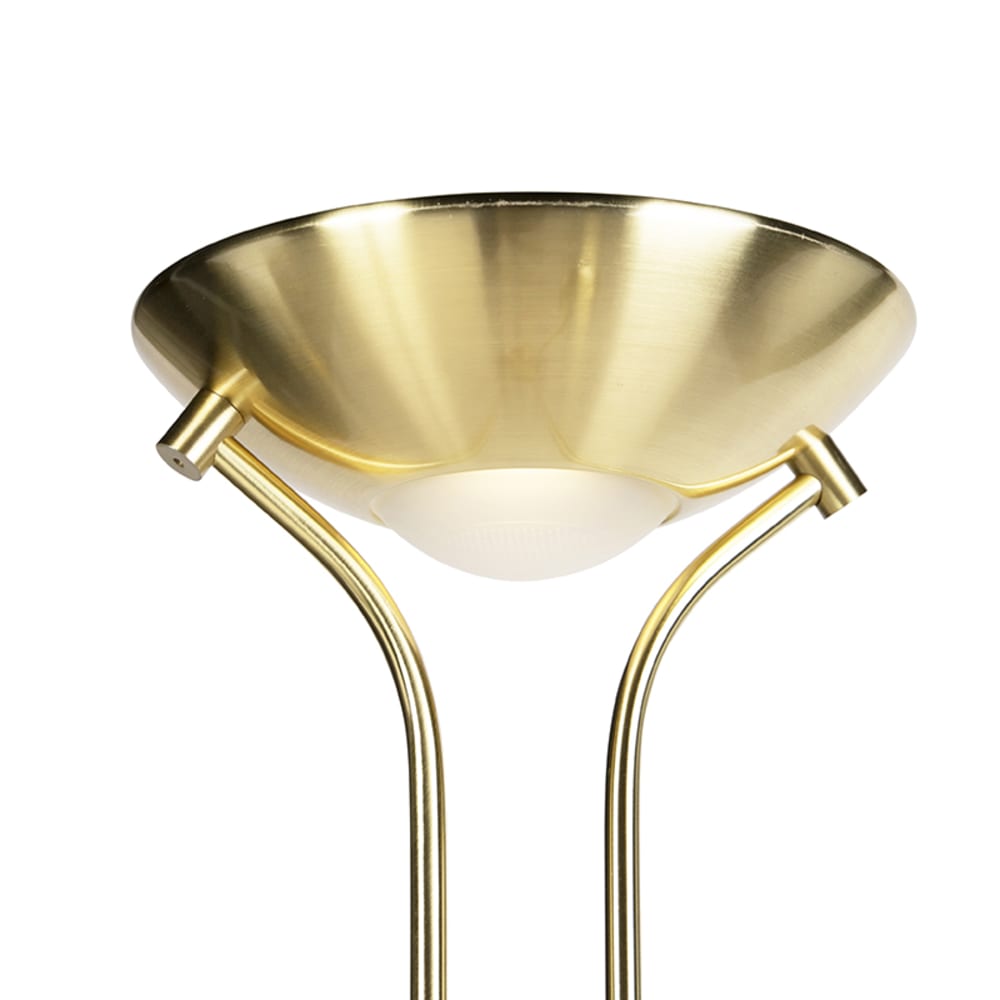 Lampadaire en acier doré/laiton — vue 3