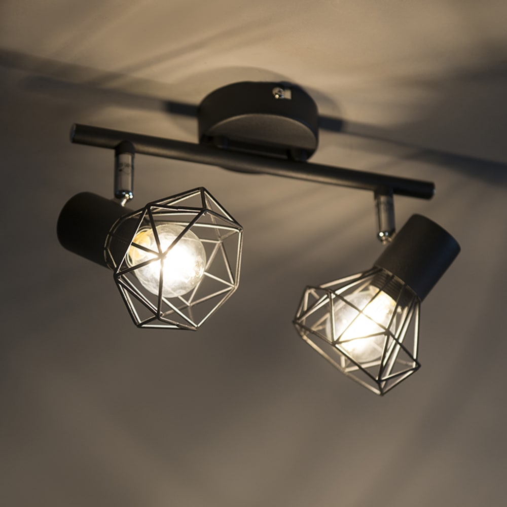 Spot plafond en acier noir — vue 4