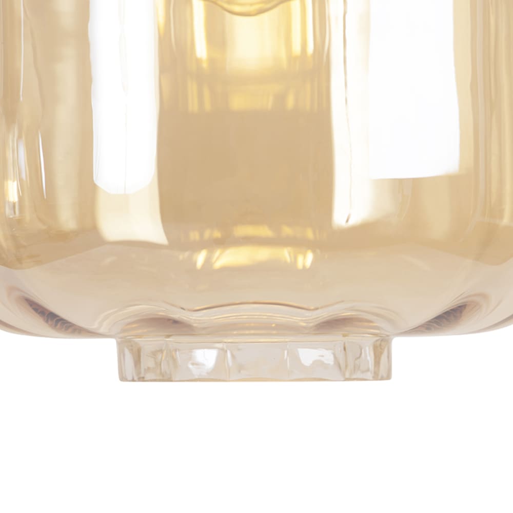 Suspension en verre beige — vue 3