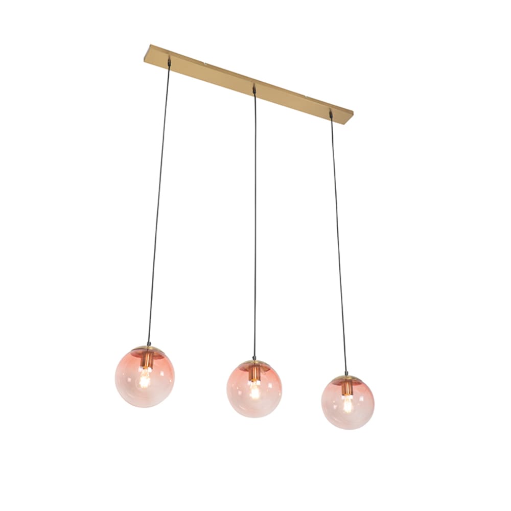 QAZQA Pendelleuchte aus Glas, rosa style modern - Glas