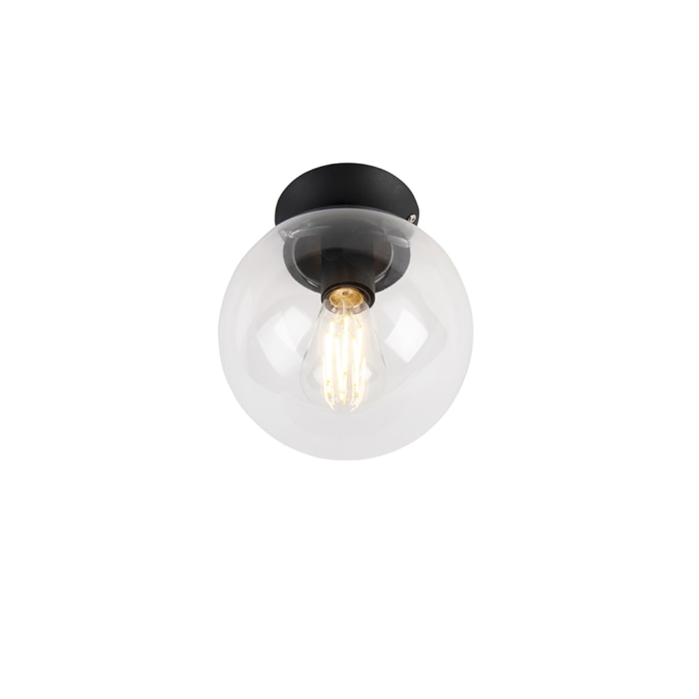 QAZQA Deckenleuchte aus Glas, transparent style vintage - Glas