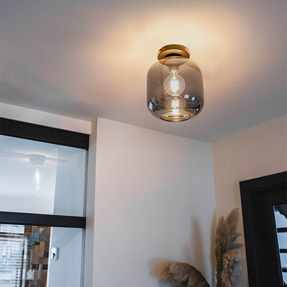 Deckenleuchte aus Glas, gold/messing - Maisons Du Monde