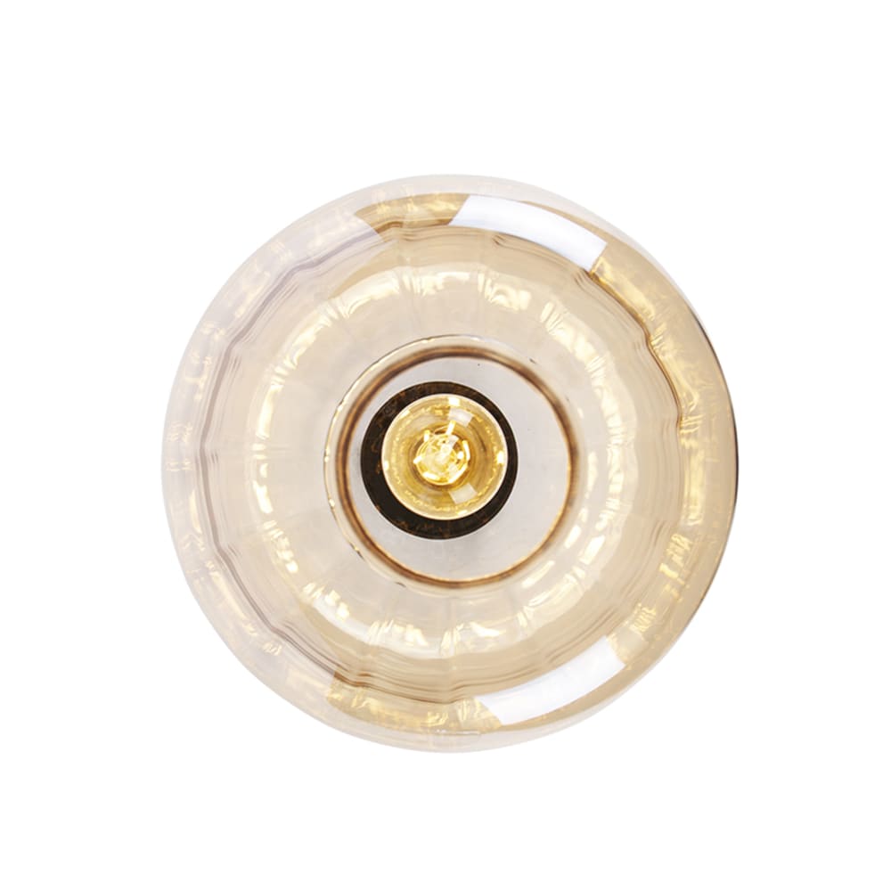Plafonnier en verre beige — vue 4